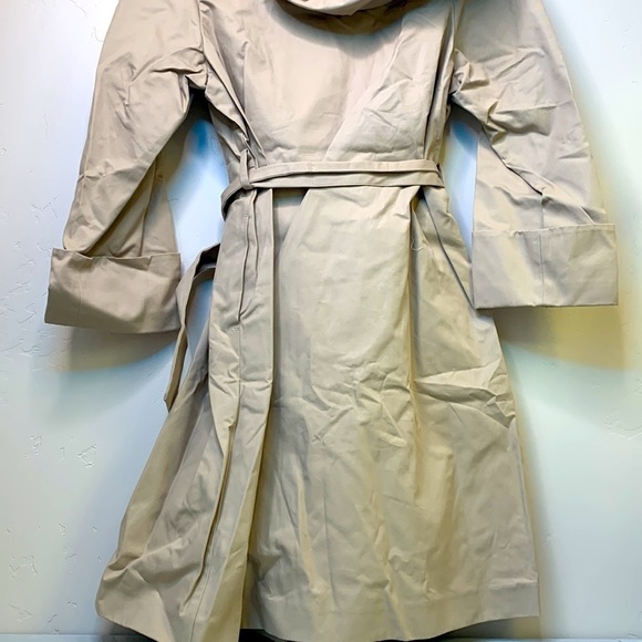 MAJE HOODED TRENCH COAT WITH BELT - camel 40 | US 8 NWT - Picture 10 of 16
